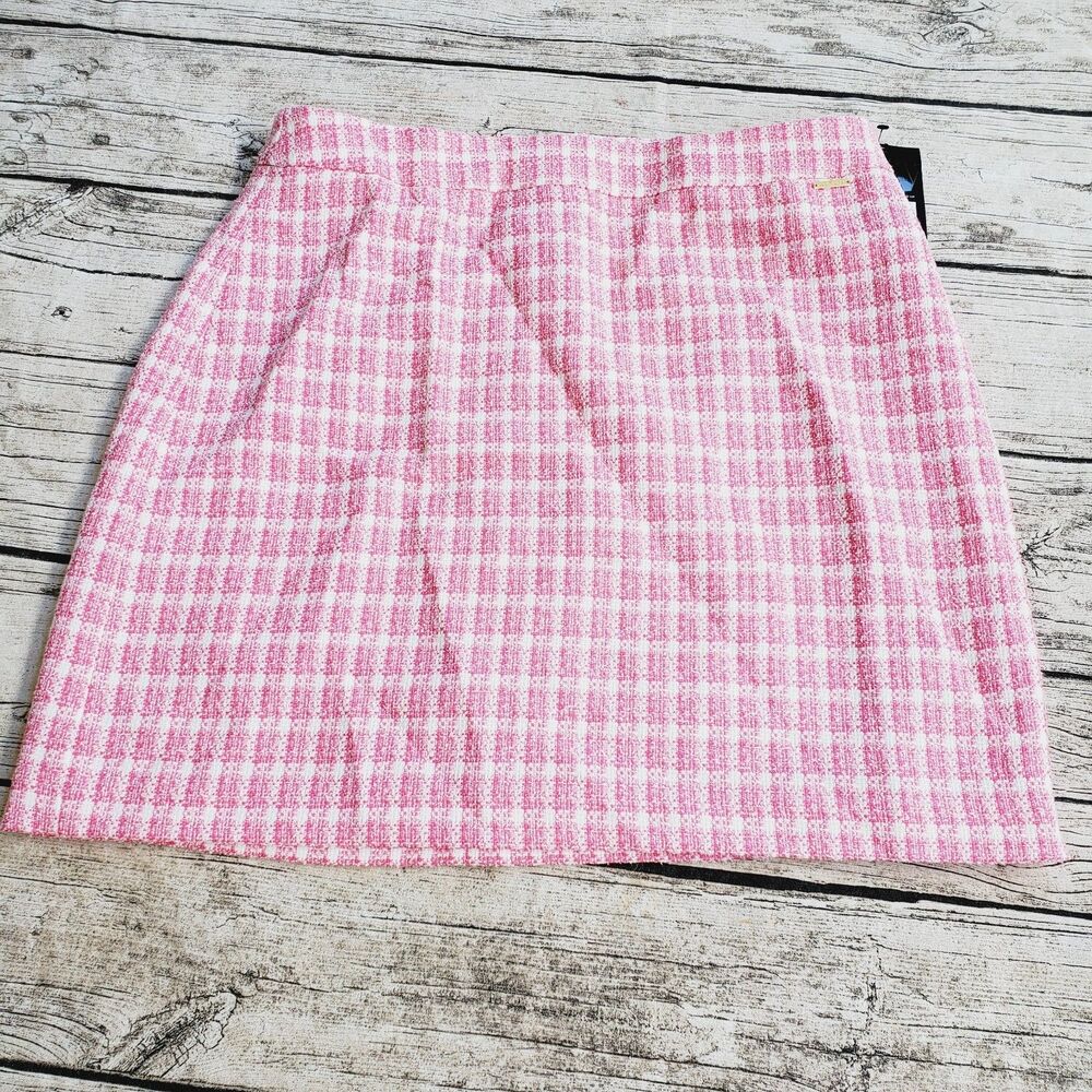 Nine West Berry Crush White Skirt Size Large